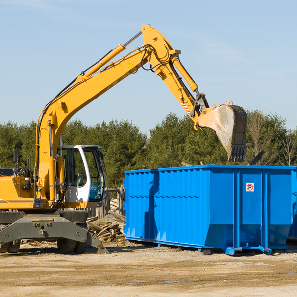 is there a minimum or maximum amount of waste i can put in a residential dumpster in Roderfield